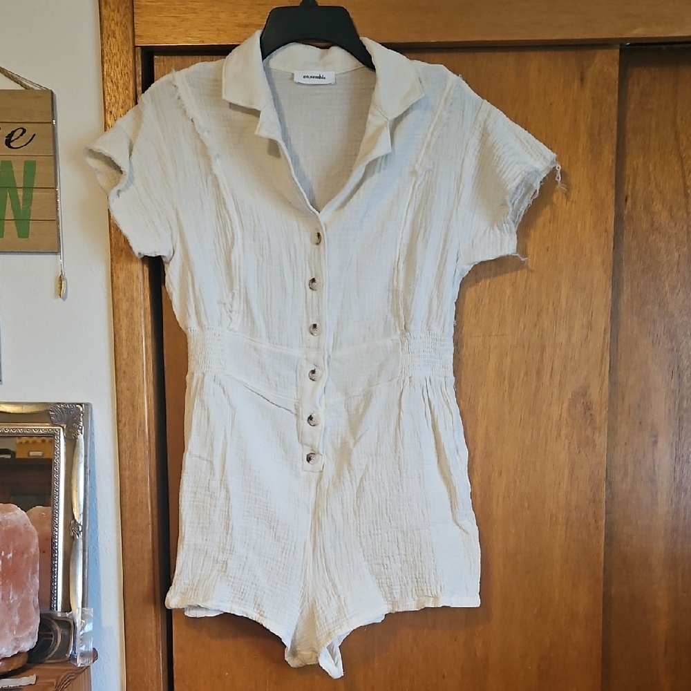 100% Cotton Romper Sz Small